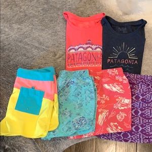 Patagonia Bundle- 2 T’s 4 shorts